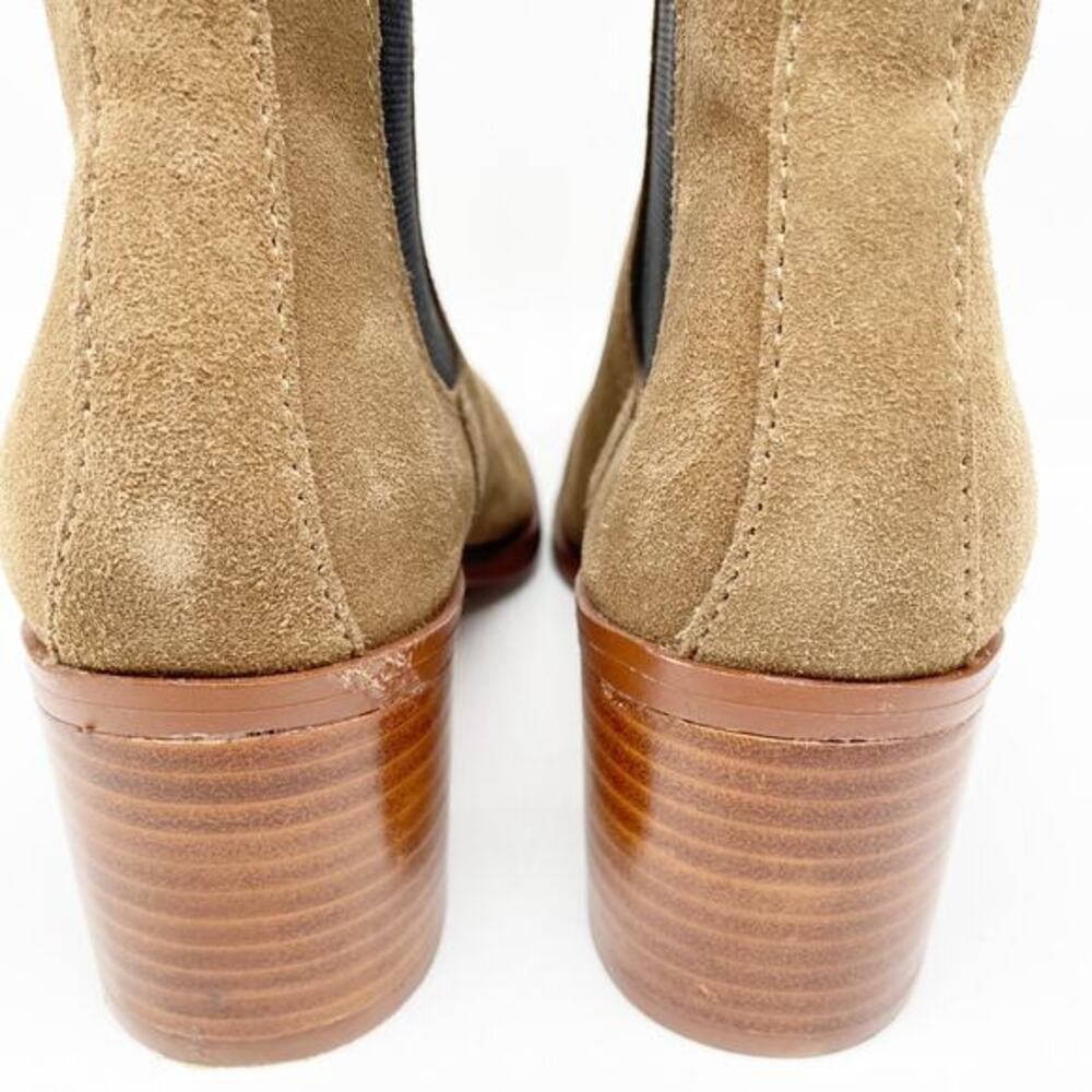 Steve Madden Women's Rhiannon Chelsea Boot Cognac Suede Size 7.5M - Picture 10 of 13